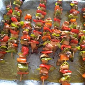 Brochetas de lomo